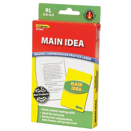 EDUPRESS Main Idea Practice Cards, Levels 5.0-6.5 TCR63401